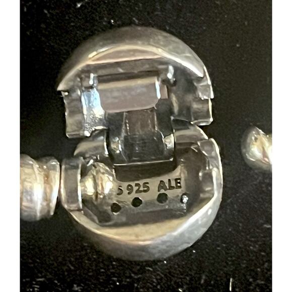 Authentic Pandora Silver Heart of Winter Bracelet Bangle S925 ALE Melt My Heart - Picture 5 of 5